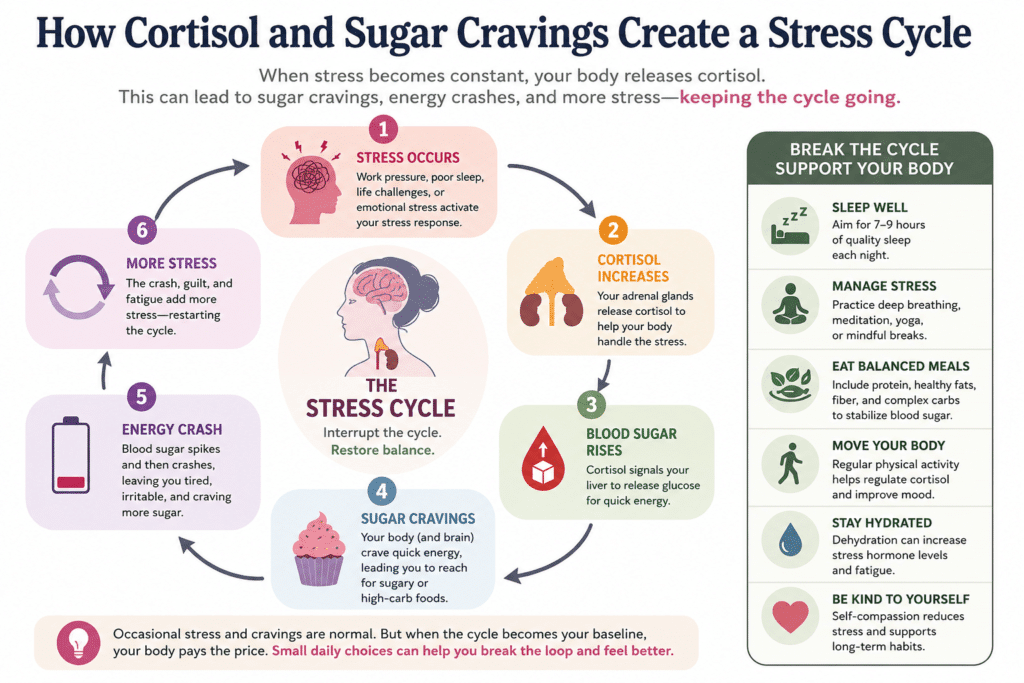 glutathione for sugar cravings Cortisol and Cravings: 7 Powerful Ways to Break the Stress Cycle Naturally كريم للبشرة المتضررة
